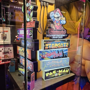 LAMP, LED-lichtdisplay, ter decoratie van een gamerkamer, retrogame, nostalgische lamp-arcadegames