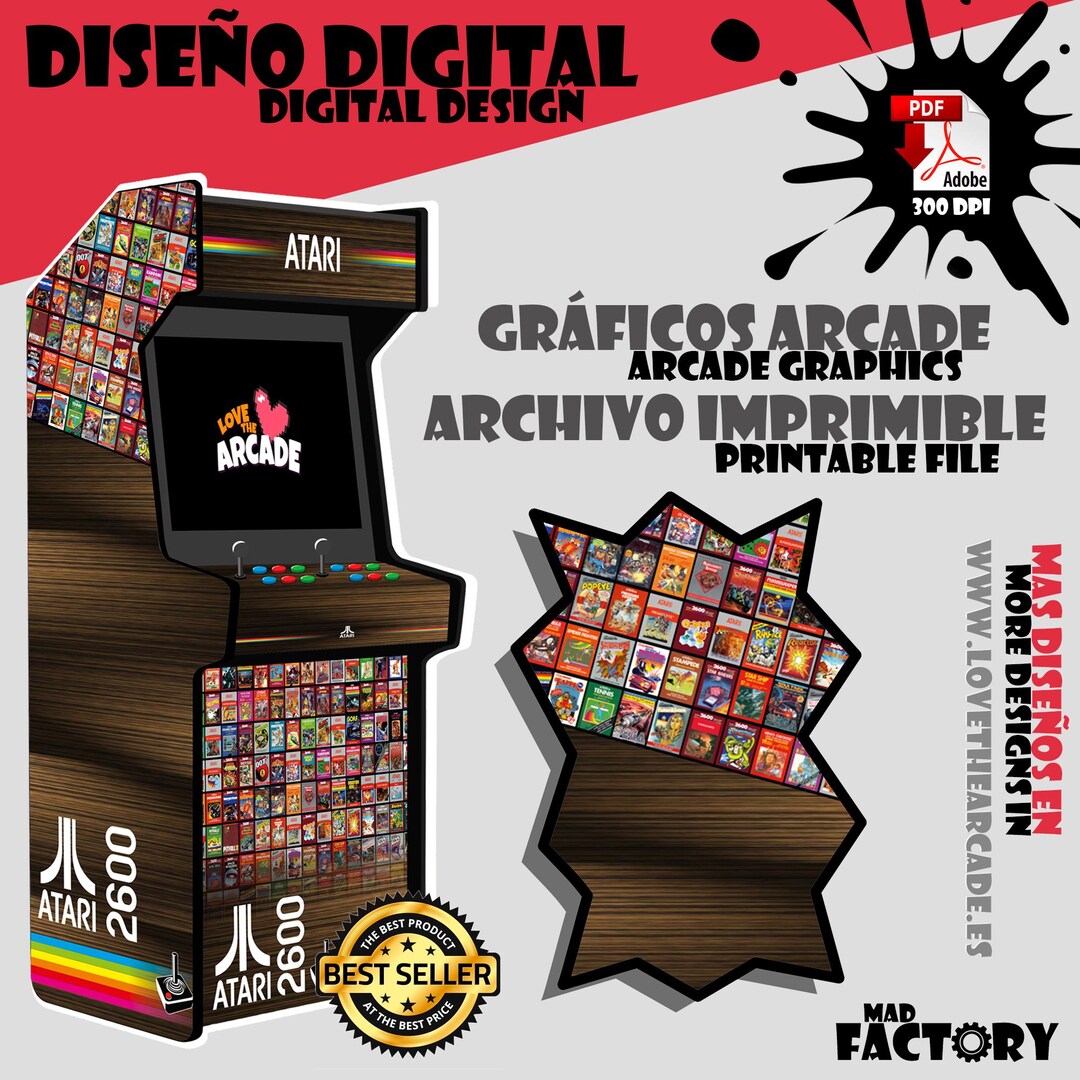 Arcade Cabinet Machine Artwork Graphics Vinyl, Arcade Cabinet Graphics ...
