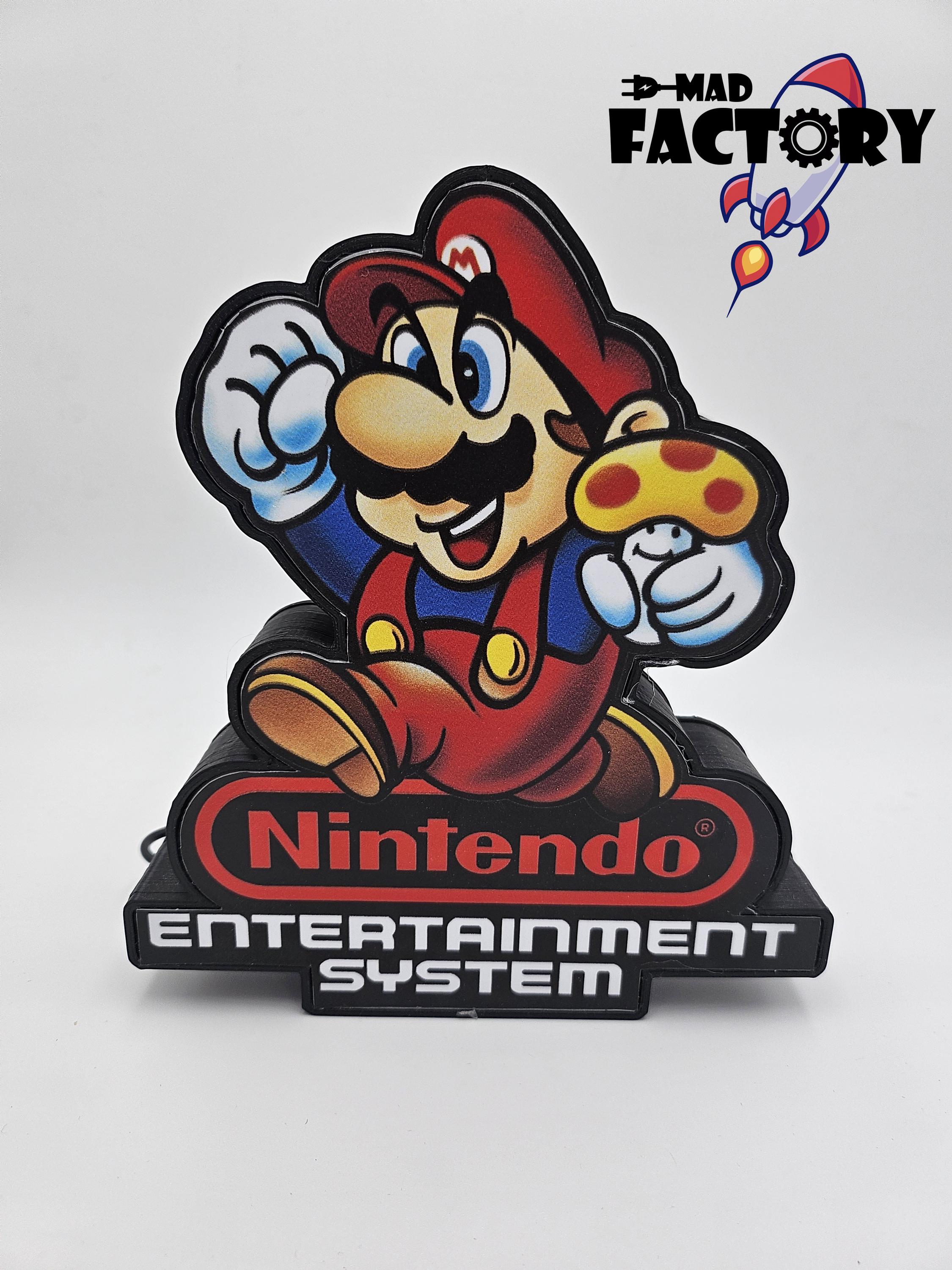 LAMP, LED light display, to decorate a gamer's room, retro game, nostalgia lamp Nintendo Super Mario Bros.