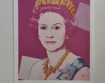 Andy Warhol Signed - Queen Elizabeth II - Certificate Leo Castelli
