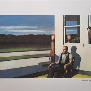 Edward Hopper firmato - Four Lane Road - Certificato