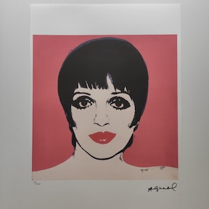Andy Warhol Signed - Liza Minnelli - Certificate Leo Castelli