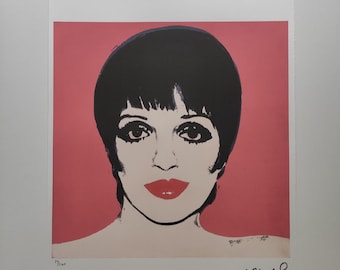 Andy Warhol Signed - Liza Minnelli - Certificate Leo Castelli