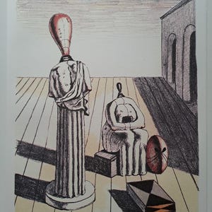 Giorgio De Chirico Art Signed - Le Muse inquietanti - Certificate