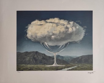 ルネ・マグリット「風の声」リトグラフ ヴィンテージ 70 年代プリント