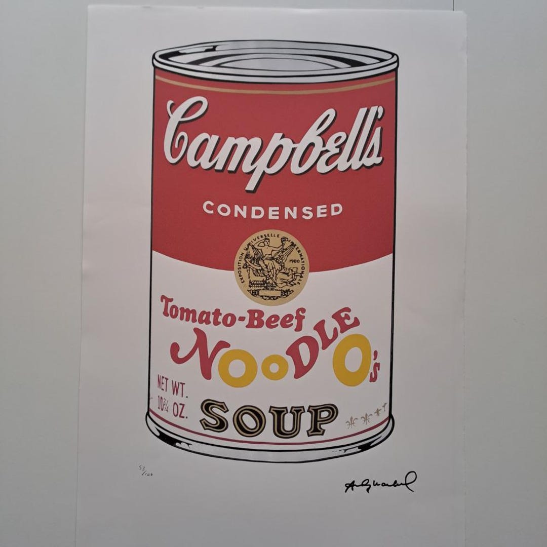 ウォーホルスープ アンディ・ウォーホル直筆サイン入りキャンベル