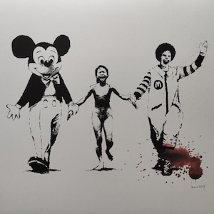 Banksy Signed Lithograph American Product Napalm with a Certificate