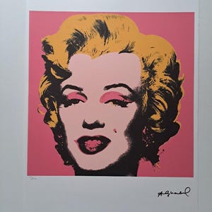 Marilyn Monroe Pop Art Andy Warhol Lithografie Gesigneerd Certificaat Leo Castelli