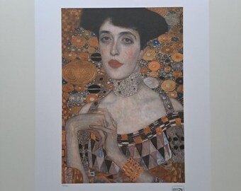 Figurine Goebel Gustav Klimt - Emilie Flöge Avec Support - 7x9 Cm (occasion)