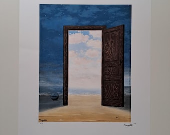 ルネ・マグリット「風の声」リトグラフ ヴィンテージ 70 年代プリント