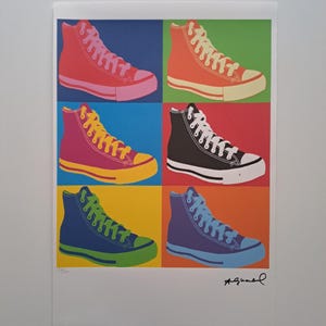 Andy Warhol　作品集　➕　ELVIS　ピンバッチ➕️切手シート Andy Warhol “six Shoes” Limited Edition Lithograph Print
