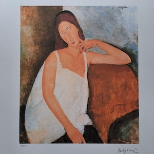Amedeo Modigliani Signed - Jeanne Hébuterne - Certificate