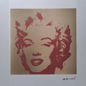 Marilyn Monroe Pop Art Andy Warhol Lithografie Gesigneerd Certificaat Leo Castelli