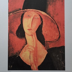 Amedeo Modigliani Signed - Jeanne Hébuterne - Certificate
