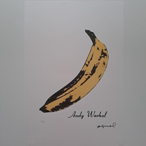 Andy Warhol ondertekend bananencertificaat Leo Castelli