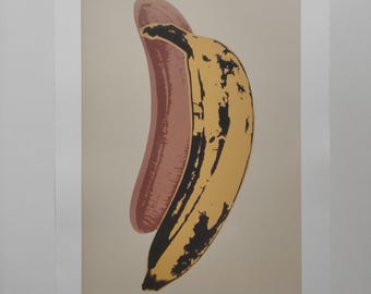 Andy Warhol Signed - Banana - Certificate Leo Castelli