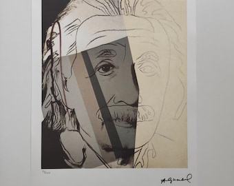 Albert Einstein Andy Warhol Signed Certificate Leo Castelli