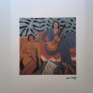 Henri Matisse Signed - Music - Certificate SPADEM Paris