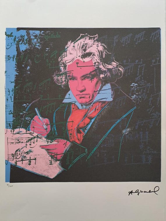 Lithographie signée Andy Warhol - certificat authenticité Leo