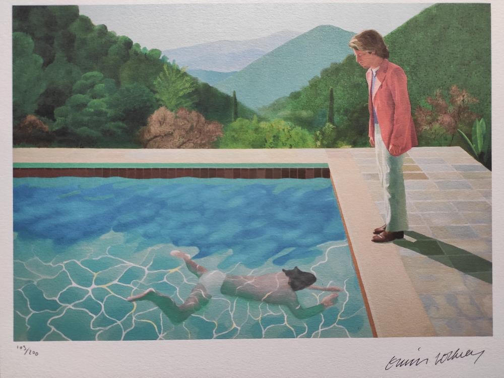 David hockney pool - Etsy 日本