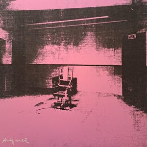 Electric Chair Warhol: Andy Warhol Signed Limited Edition Lithograph with CMOA Certificate