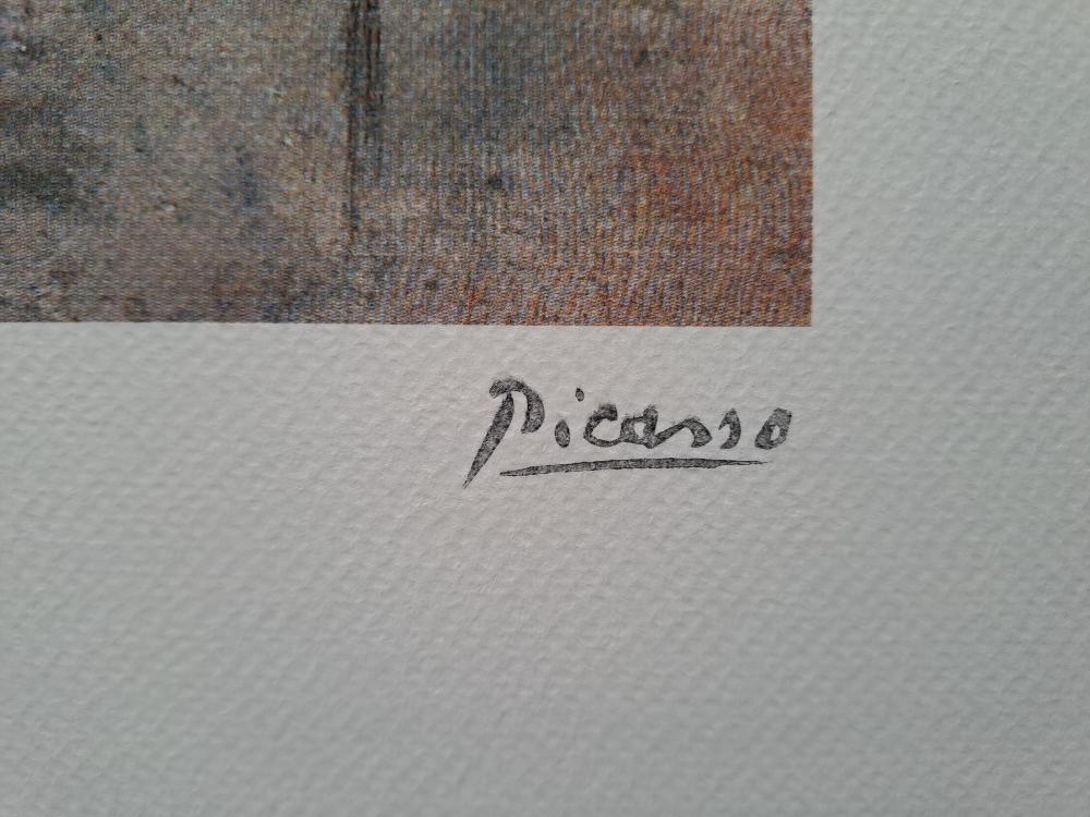 Pablo Picasso Signed Girl With a Mandolin Certificate