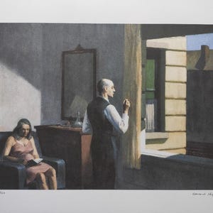 Edward Hopper firmato - Hotel vicino a una ferrovia - Certificato