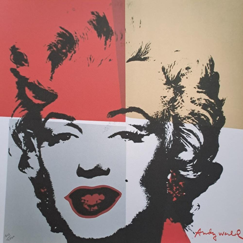 マリリン・モンロー、アンディ・ウォーホル直筆サイン入り限定版