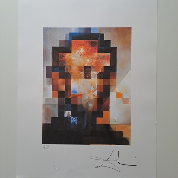 Salvador Dali Hand Signed Lithograph - Lincoln in Dalivision - Etsy
