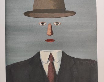 ルネ・マグリット「風の声」リトグラフ ヴィンテージ 70 年代プリント