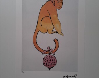 アンディ・ウォーホル CMOA「オランウータン」リトグラフ、証明書