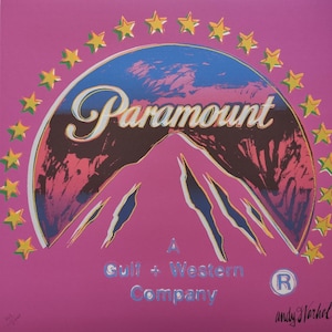 Paramount Andy Warhol Signed Limited Edition Lithograph with CMOA Certificate