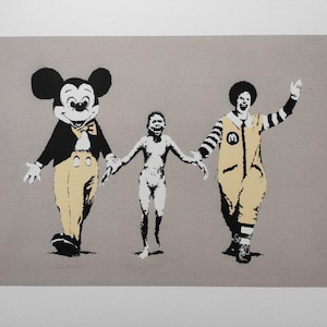 Banksy Signed Lithograph American Product Napalm with a Certificate