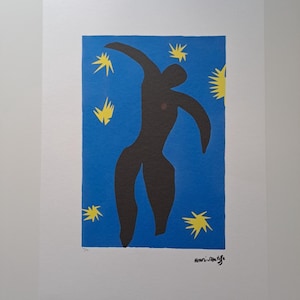 Henri Matisse Signed - Ikarus - Certificate SPADEM Paris