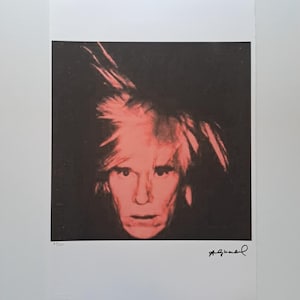 Andy Warhol Gesigneerd Lithografie Zelfportret Certificaat Leo Castelli