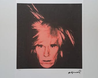 アンディ・ウォーホル「ウィルヘルミナ・ロス」リトグラフ：サイン入り