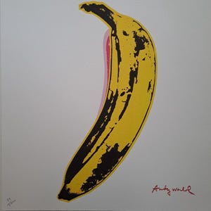 Andy Warhol Banana - Signed Limited Edition Lithograph with CMOA Certificate