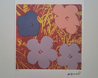 アンディ・ウォーホル、花、nº73、公式版、サンデーB.モーニング