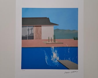 ポスターデイヴィッド・ホックニー「大きな水しぶき」(A1サイズ