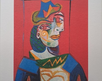 Pablo Picasso Signed - Dora Maar - Certificate SPADEM Paris
