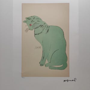 Andy Warhol Signed Cat Sam Certificate Leo Castelli