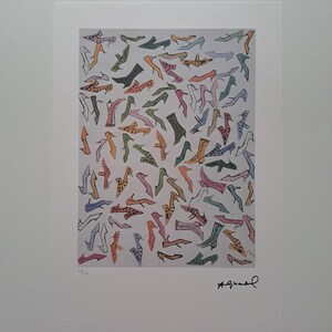 Andy Warhol Shoe Signed Lithograph with a Certificate Leo Castelli