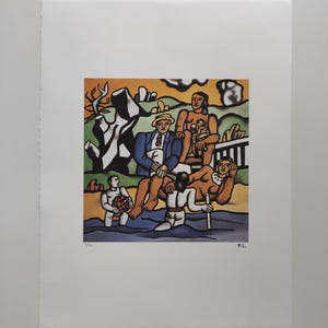 Fernand Léger Firmato - La gita in campagna - Certificato