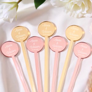 Personalized Name Drink Stirrers,Custom Cocktail Drink Stirrers ,Personalized Drink stirrers Label,Wedding Drink Stirrers, Wedding Tags