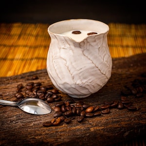 Small Milk Jug – Handmade Ceramic Milk Jug / Mini Pitcher / Artisan Creamer / Thai Pottery / Gift for her, for him