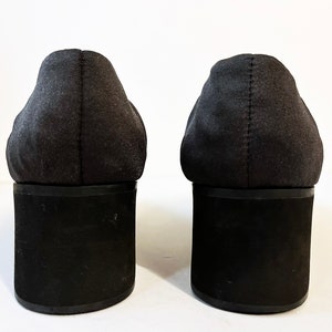 Size 6 Vintage 90s Andre Assous FEATHERWEIGHTS Black MINIMAL Shoes image 4