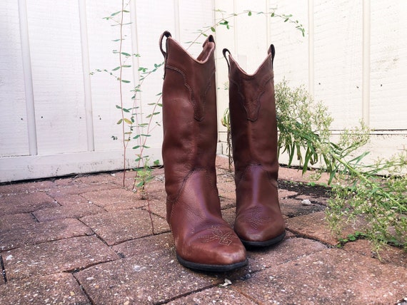 SALE Size 7.5 Light Browntan WRANGLER Campus Boots Boho Distressed