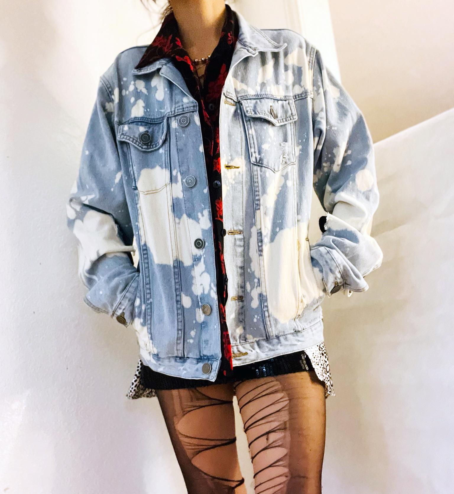 ジャケット・アウター m6823 in the attic Y2K denim jacket XL Y2k Denim Jacket - Etsy