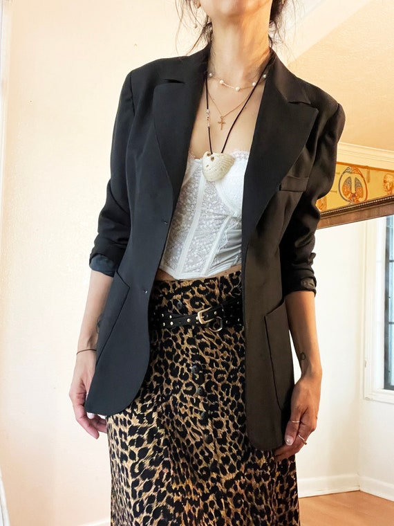 Vintage Perfect Black Blazer with Pockets - Small