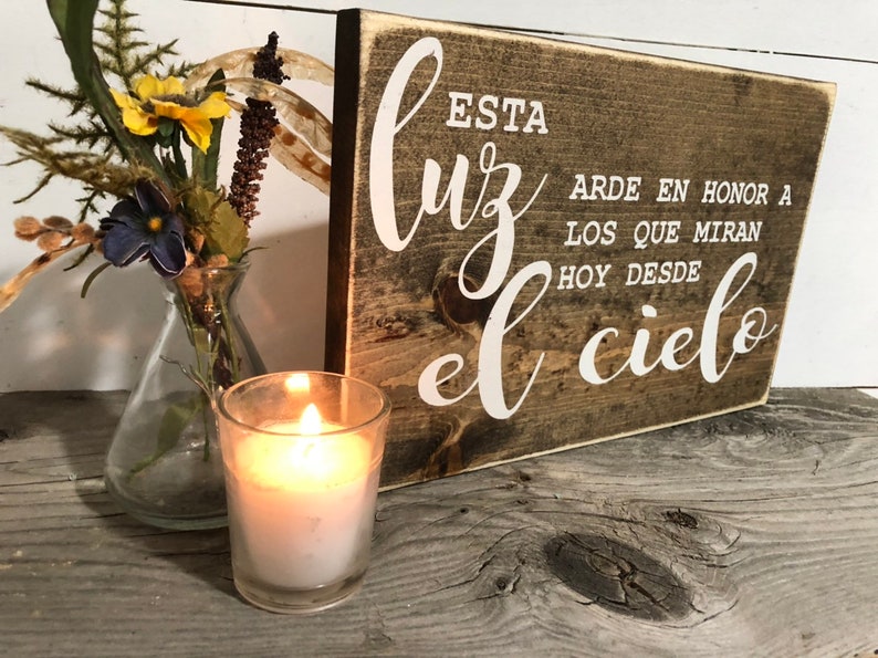 Spanish Memorial Sign Wedding Memorial Sign En Memoria Etsy